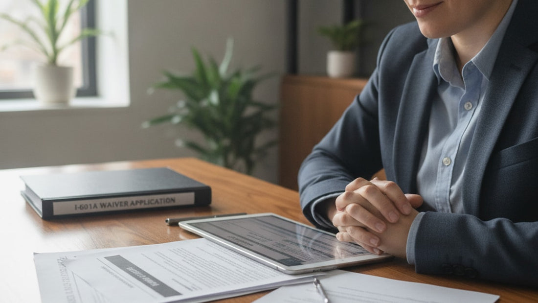 i-601a filing with or without an attorney - Professional illustration