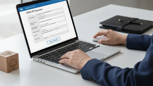stem opt direct filing to service center - Professional illustration
