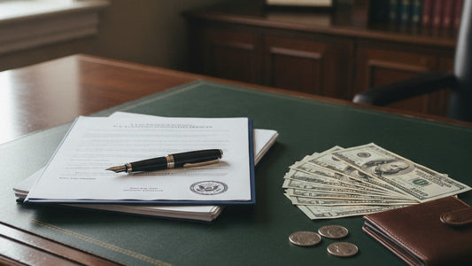 j-1 waiver government filing fees - Professional illustration