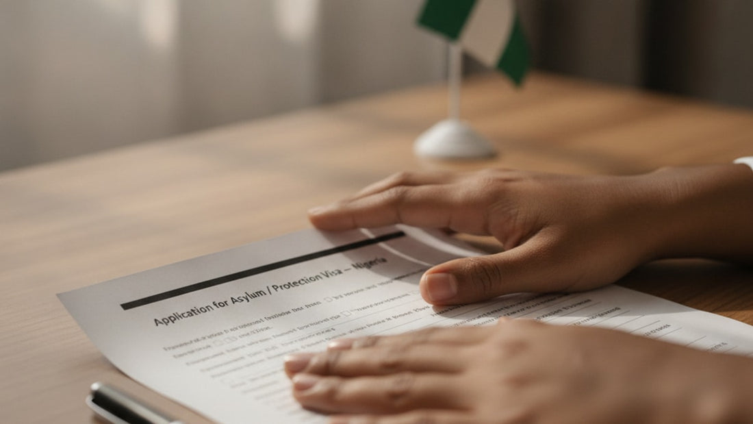 asylum visa nigeria - Professional illustration