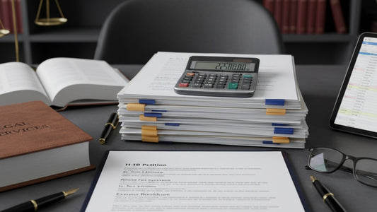 h-1b attorney fees explained - Professional illustration