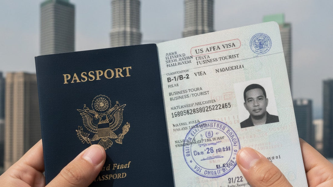 b-1/b-2 visa malaysia - Professional illustration