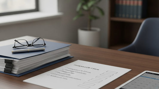 cr-1 form filing checklist - Professional illustration