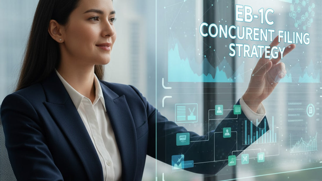 eb-1c concurrent filing strategy - Professional illustration