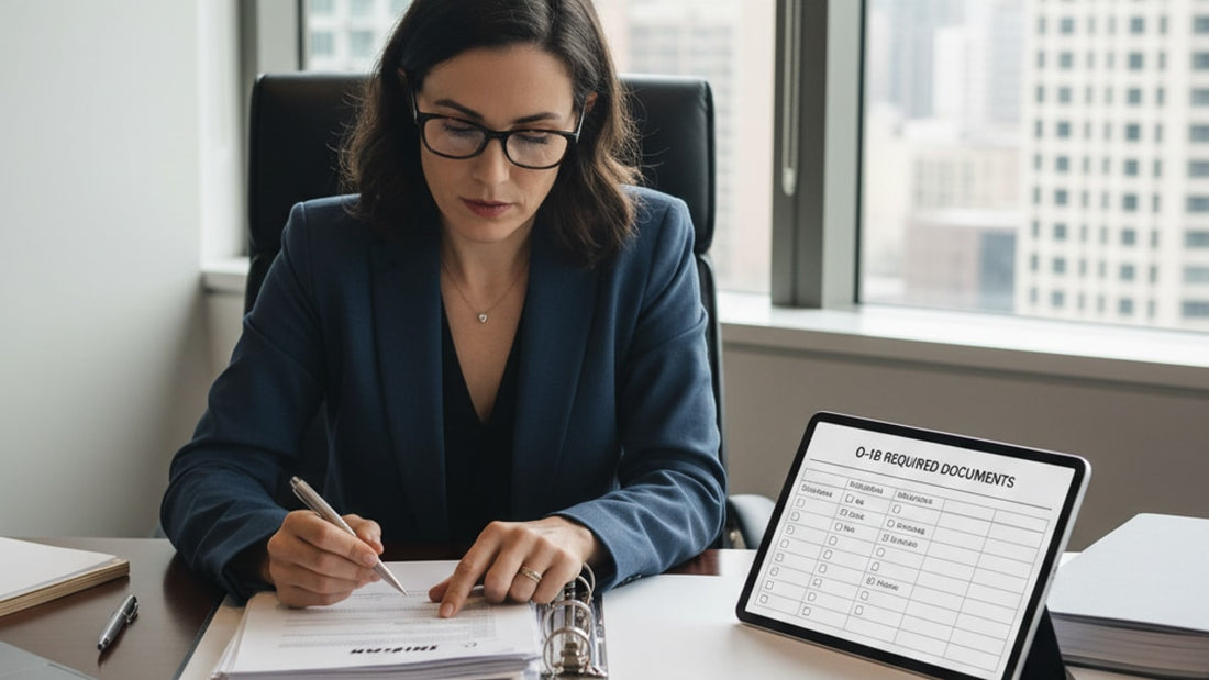 o-1b required documents checklist - Professional illustration