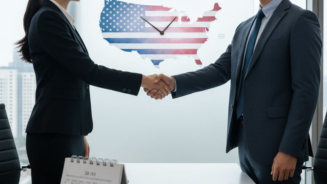 Blog Post: how long does it take to get an e-2 visa - Professional illustration