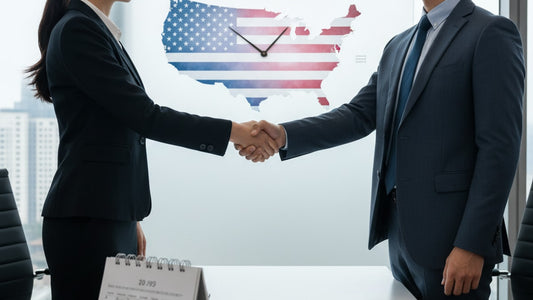 Blog Post: how long does it take to get an e-2 visa - Professional illustration