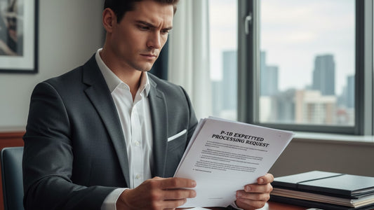p-1b expedited processing request - Professional illustration