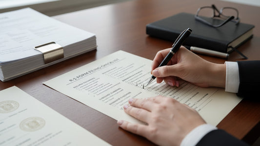 r-1 form filing checklist - Professional illustration