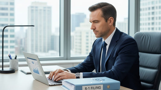 r-1 government filing fees - Professional illustration