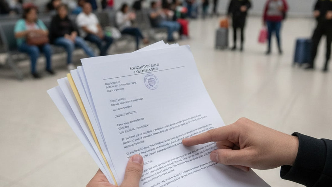 asylum visa colombia - Professional illustration