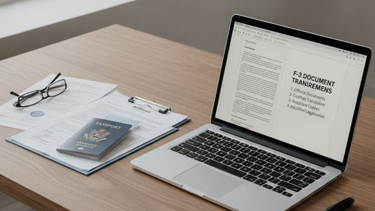 f-3 document translation requirements - Professional illustration