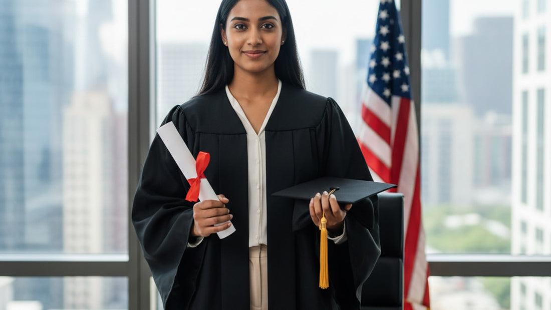 Blog Post: Can an E-2 Visa Holder Study in the U.S. - Professional illustration