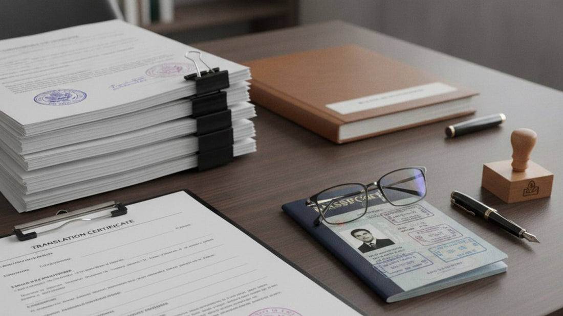 b-1/b-2 document translation requirements - Professional illustration