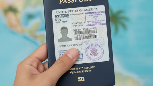 b-1/b-2 visa dominican republic - Professional illustration