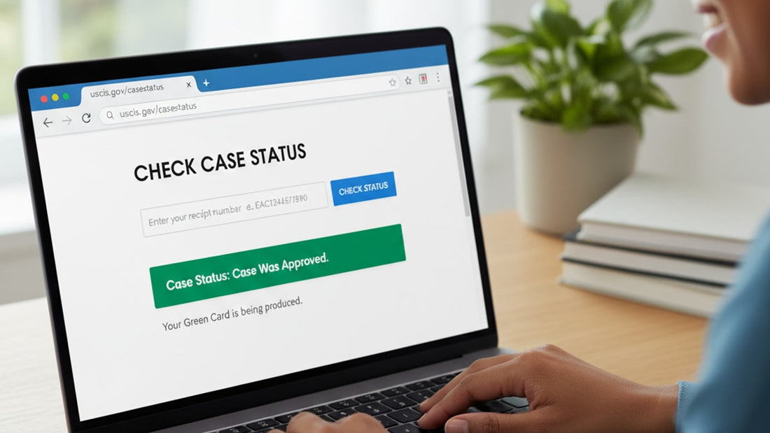 how to track uscis case status - Professional illustration