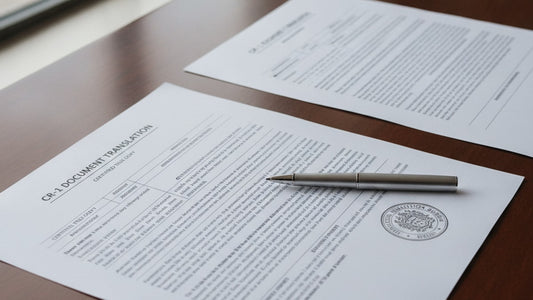cr-1 document translation requirements - Professional illustration