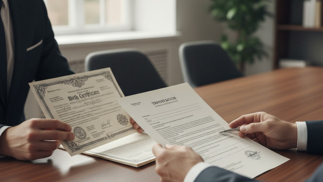 birth certificate translation for uscis - Professional illustration