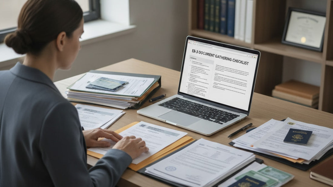 eb-3 document gathering checklist - Professional illustration