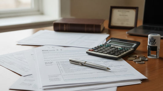 k-3 government filing fees - Professional illustration