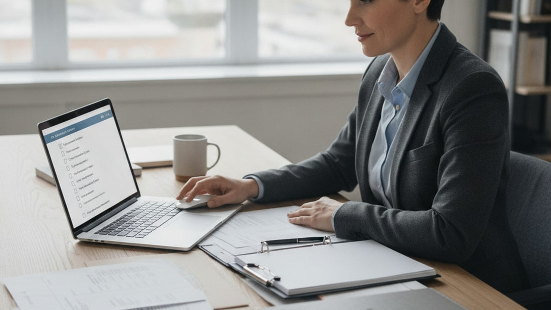 opt form filing checklist - Professional illustration