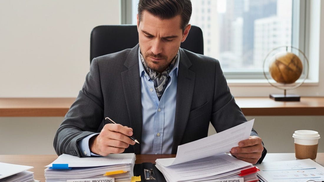 o-1b consular processing vs adjustment of status - Professional illustration