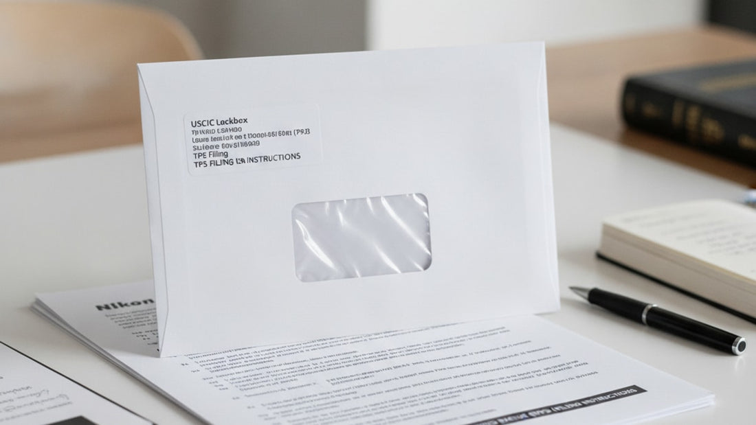 tps mailing address uscis lockbox - Professional illustration