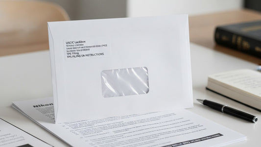 tps mailing address uscis lockbox - Professional illustration