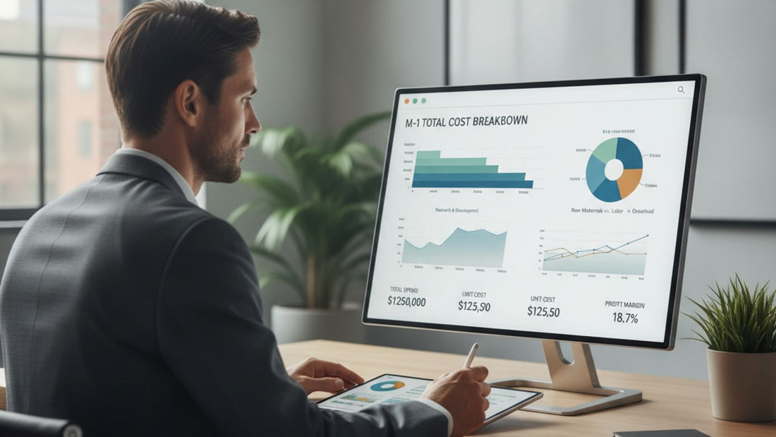 m-1 total cost breakdown - Professional illustration