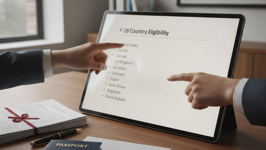 f-2b country eligibility list - Professional illustration