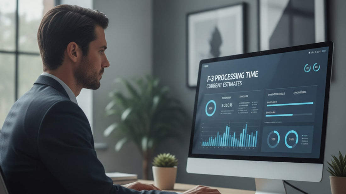 f-3 processing time current estimates - Professional illustration