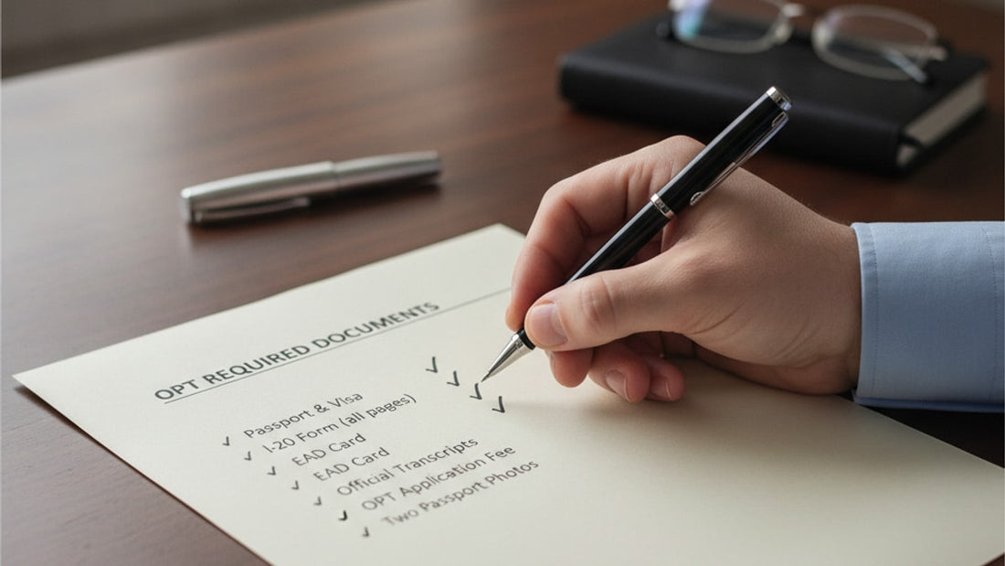 opt required documents checklist - Professional illustration