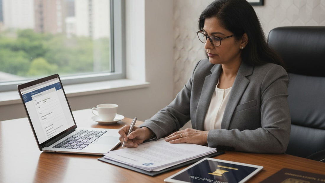 f-2b filing with or without an attorney - Professional illustration