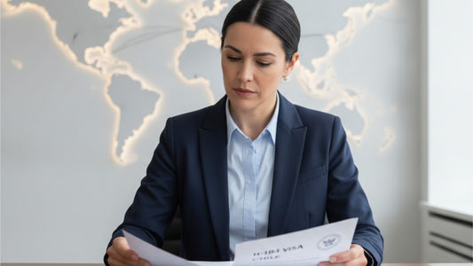 h-1b1 visa chile - Professional illustration