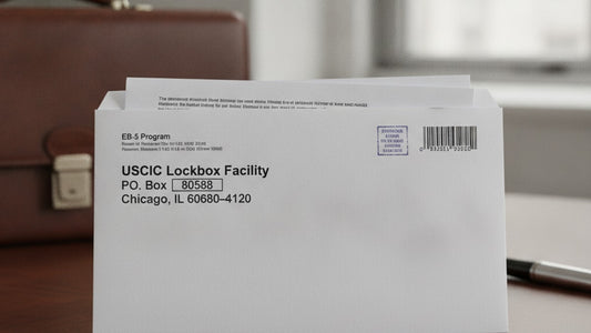 eb-5 mailing address uscis lockbox - Professional illustration