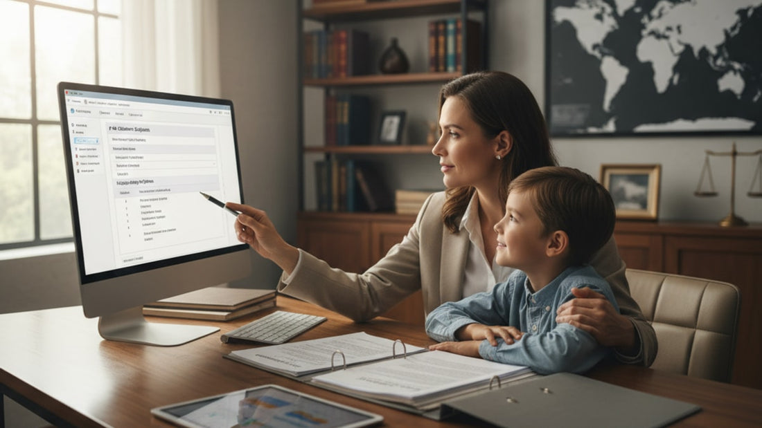 p-1a children status options - Professional illustration