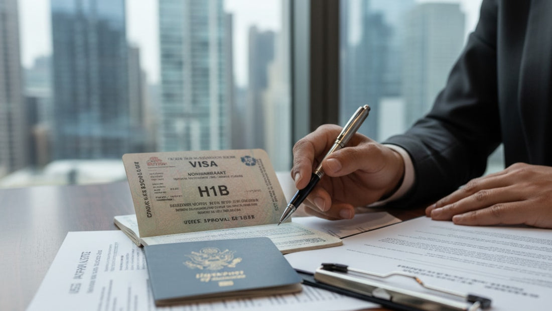 Blog Post: is h1b a non immigrant visa - Professional illustration