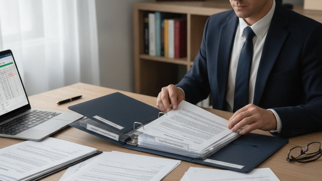 h-1b evidence portfolio assembly - Professional illustration