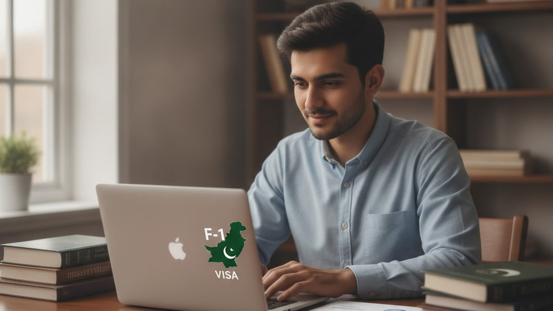 f-1 visa pakistan - Professional illustration