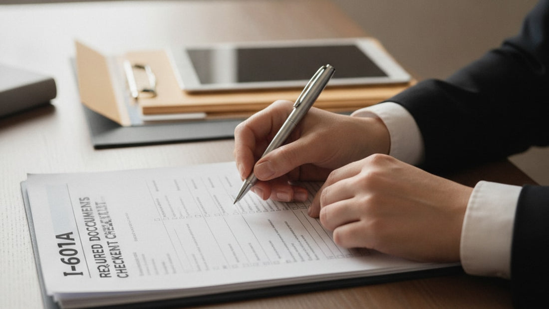 i-601a required documents checklist - Professional illustration