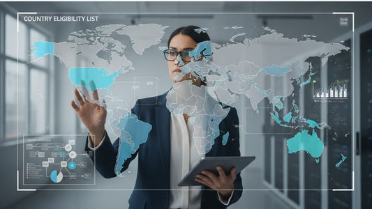 h-1b country eligibility list - Professional illustration