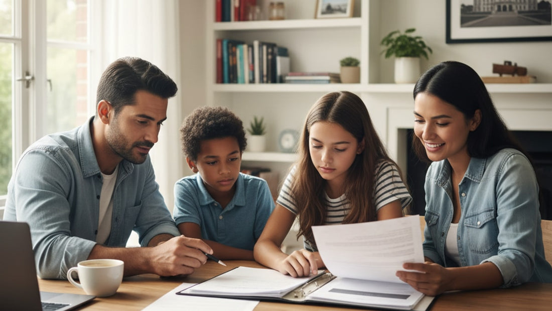 derivative status family immigration - Professional illustration