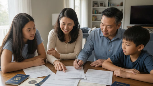 i-130 dependent visa filing - Professional illustration
