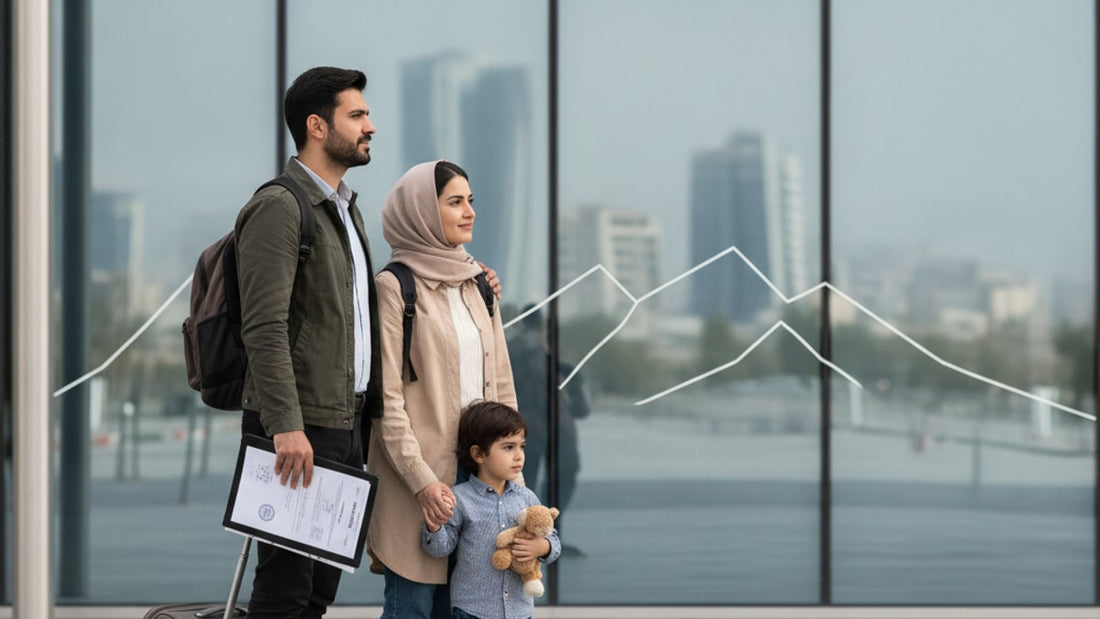 asylum visa iran - Professional illustration