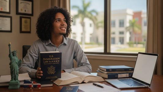 f-1 visa dominican republic - Professional illustration