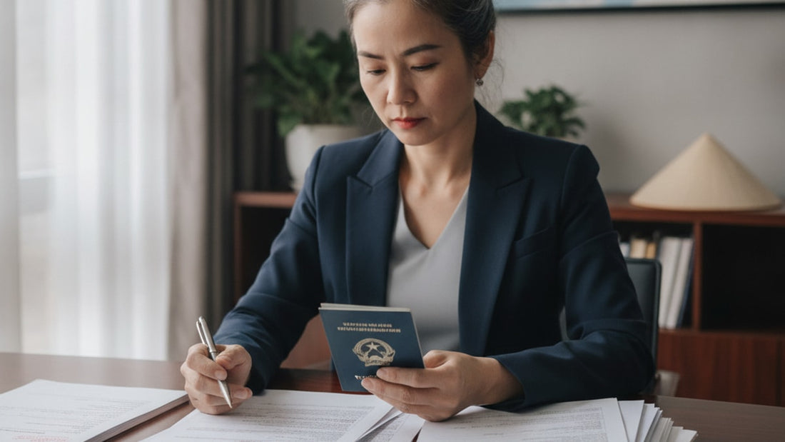 refugee visa vietnam - Professional illustration