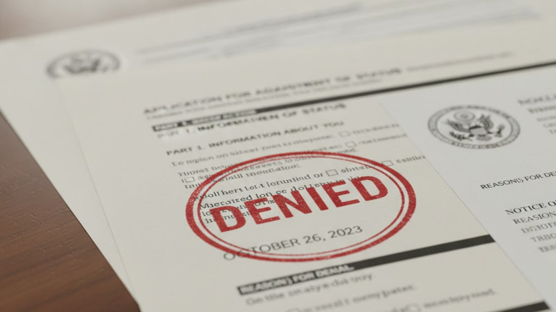 common i-485 denial reasons - Professional illustration