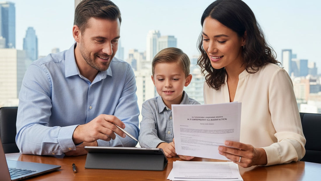 h-3 dependent visa filing - Professional illustration
