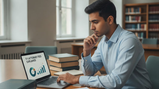 f-1 attorney fees explained - Professional illustration