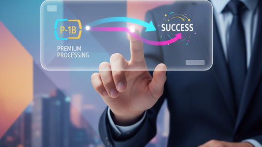 p-1b premium processing strategy - Professional illustration
